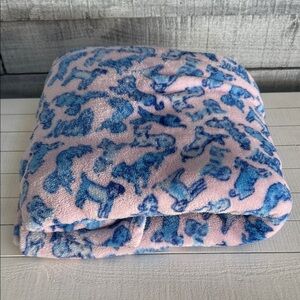 Lilly Pulitzer Pink and Blue Patterned Throw